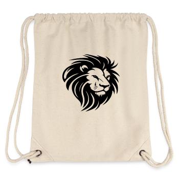 Löwenkopf mit Mähne - Stanley/Stella recycelter Gym Bag - Naturweiß - Hinten