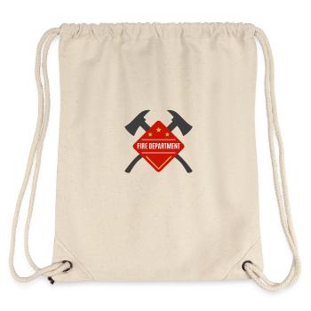 Fire Department - Feuerwehr - Stanley/Stella recycelter Gym Bag - Naturweiß - Hinten