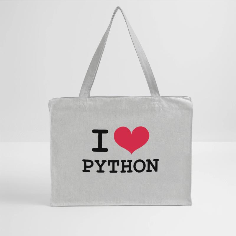 I Love Python [Developer / Geek] Stanley/Stella Recycled Shopping Bag