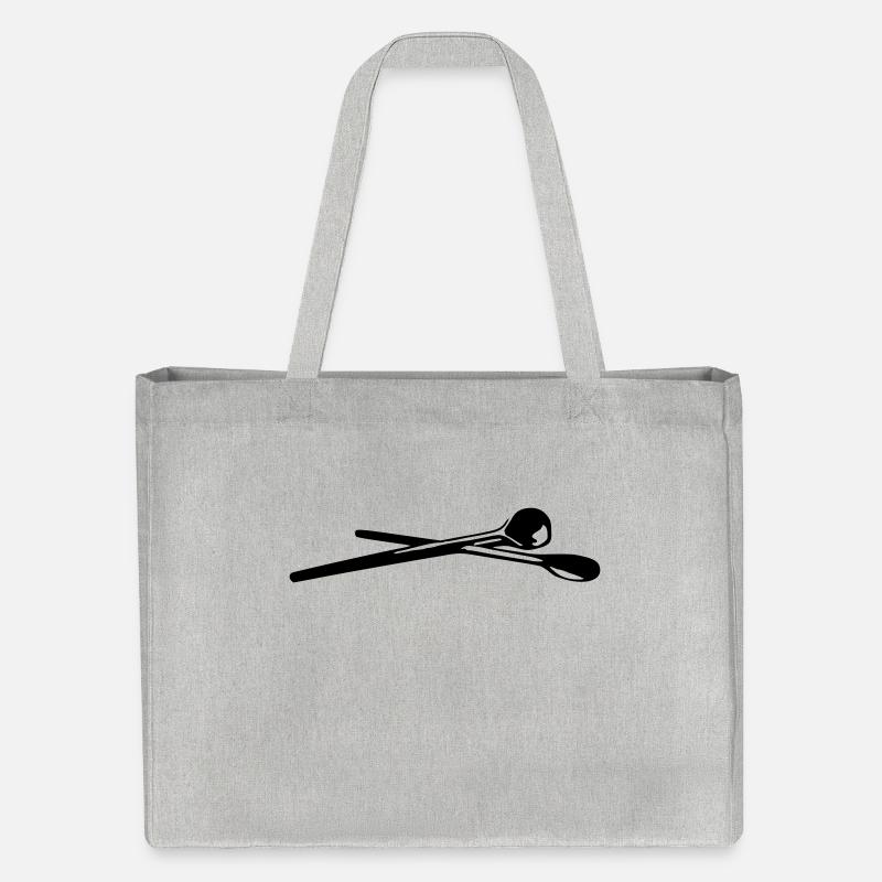 Kochlöffel - Stanley/Stella recycelter Shopping Bag - Grau meliert