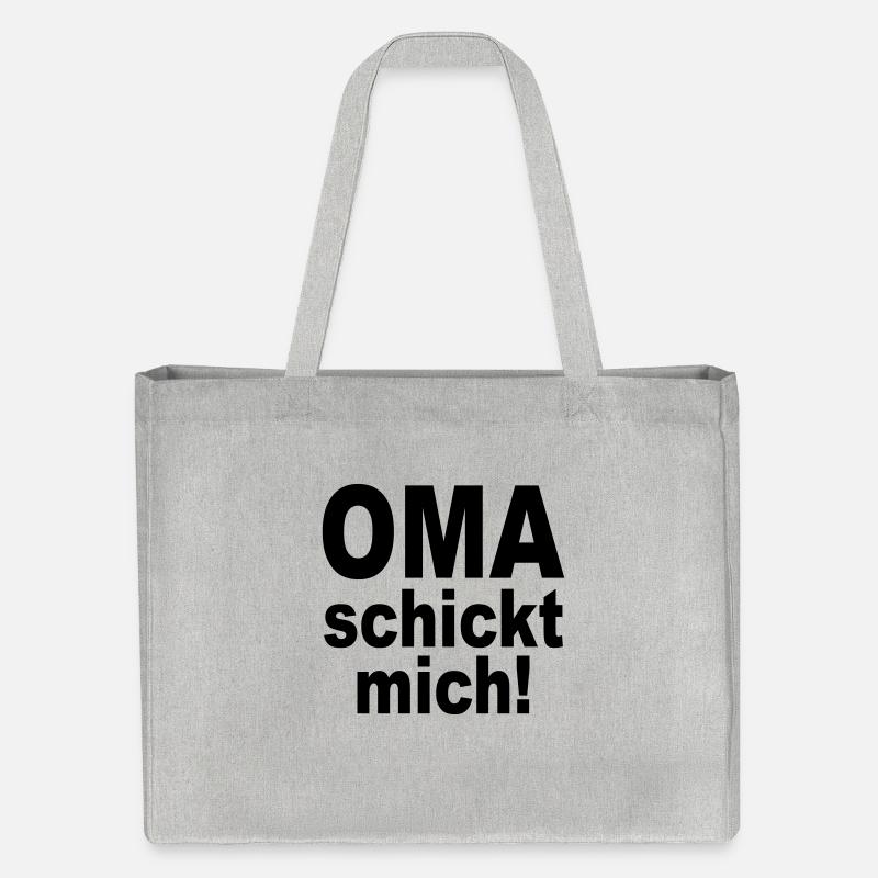 OMA schickt mich - Stanley/Stella recycelter Shopping Bag - Grau meliert
