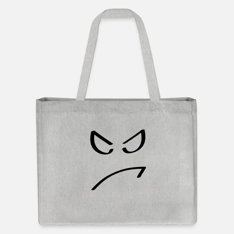 le visage - Cabas recyclé Stanley/Stella - gris chiné