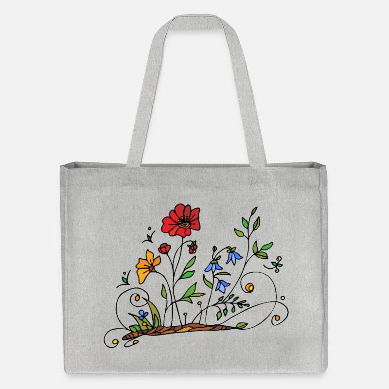 Fleur - Cabas recyclé Stanley/Stella - gris chiné