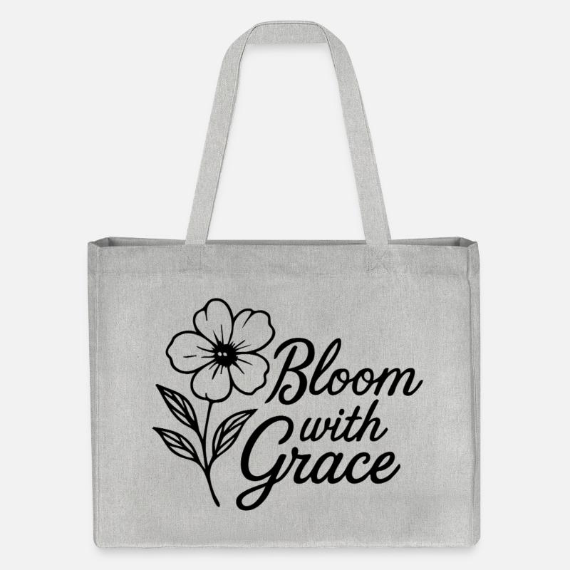 Éclore avec grâce - Cabas recyclé Stanley/Stella - gris chiné