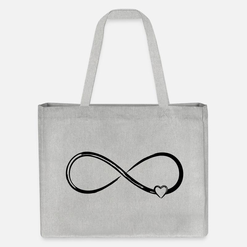 coeur de l'infini - Cabas recyclé Stanley/Stella - gris chiné
