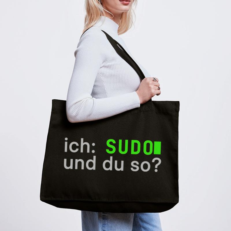 ich: SUDO und du so? Linux Spruch - Programmierer Stanley/Stella recycelter Shopping Bag