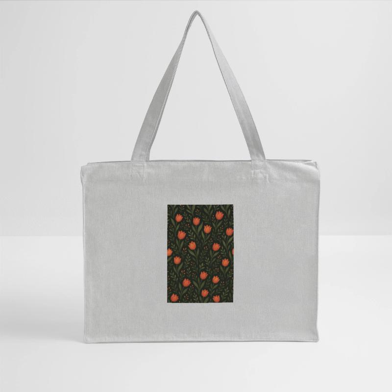 Tulpen Muster Stanley/Stella recycelter Shopping Bag