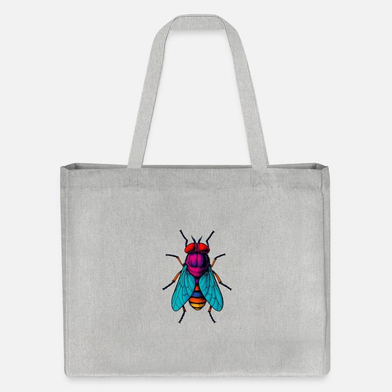 Couleur cosmique de la mouche néon - Cabas recyclé Stanley/Stella - gris chiné