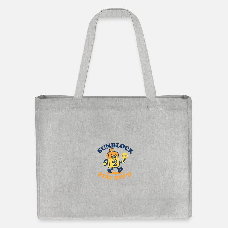 Sunblock Squad – Restez SPF’d Design - Cabas recyclé Stanley/Stella - gris chiné