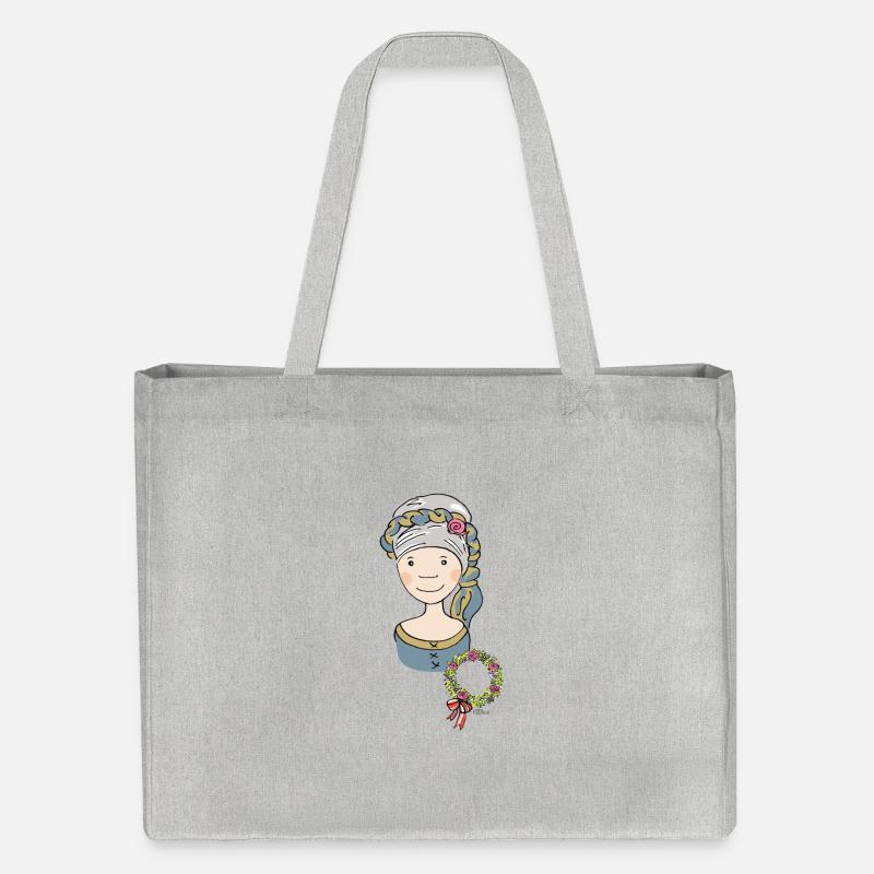 Mittelalter Magd - Stanley/Stella recycelter Shopping Bag - Grau meliert