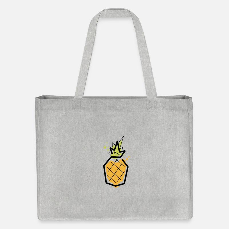 Ananas - Stanley/Stella recycelter Shopping Bag - Grau meliert