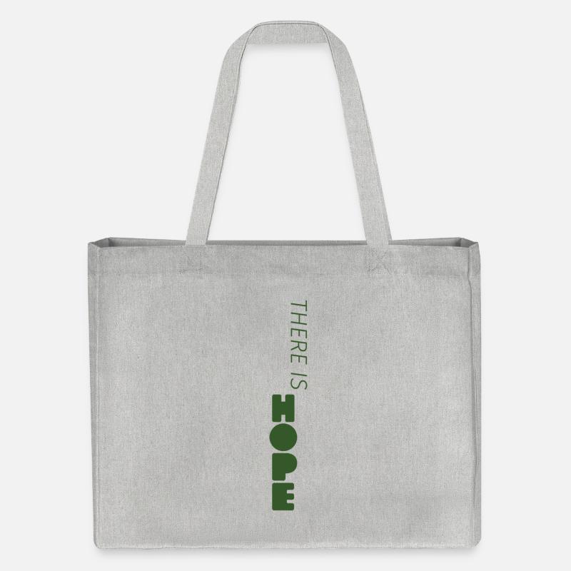 there is HOPE einzeln - Stanley/Stella recycelter Shopping Bag - Grau meliert