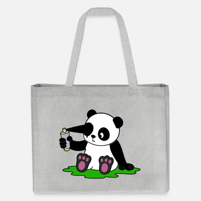 DIY Panda - Cabas recyclé Stanley/Stella - gris chiné