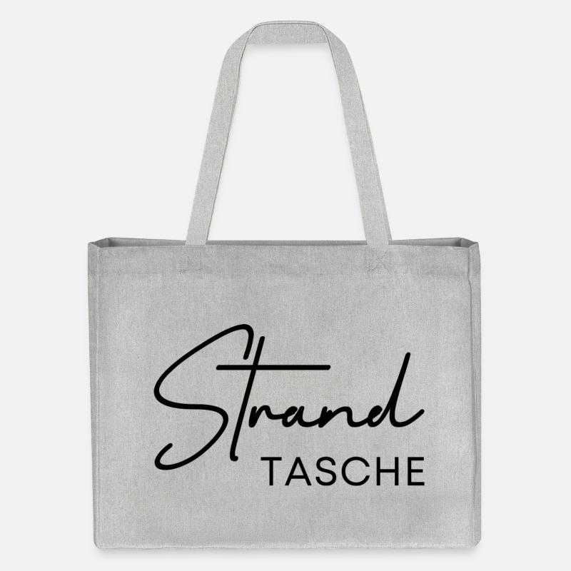 Strandtasche - Stanley/Stella recycelter Shopping Bag - Grau meliert