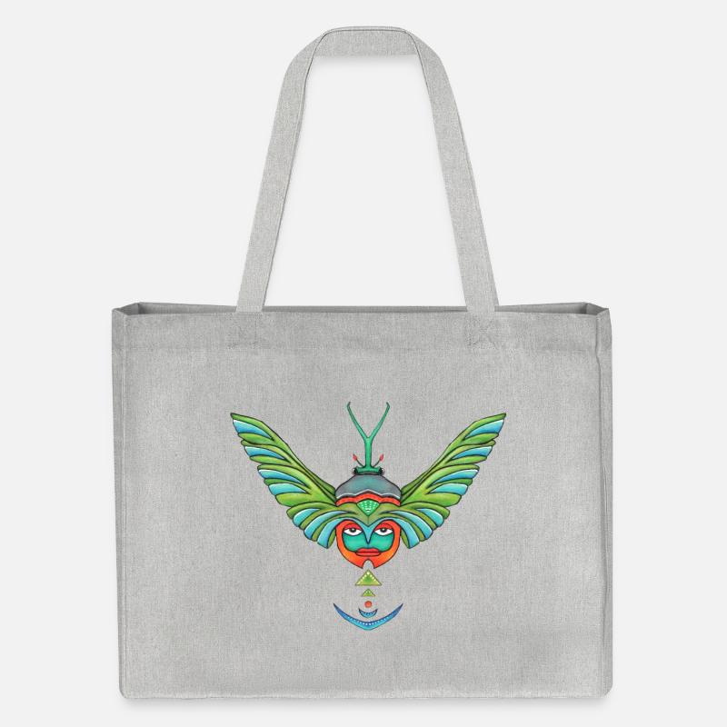 beetleface - Stanley/Stella Recycled Shopping Bag - heather grey