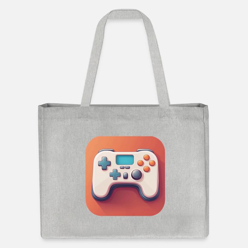 Design manette jeu vidéo - Cabas recyclé Stanley/Stella - gris chiné