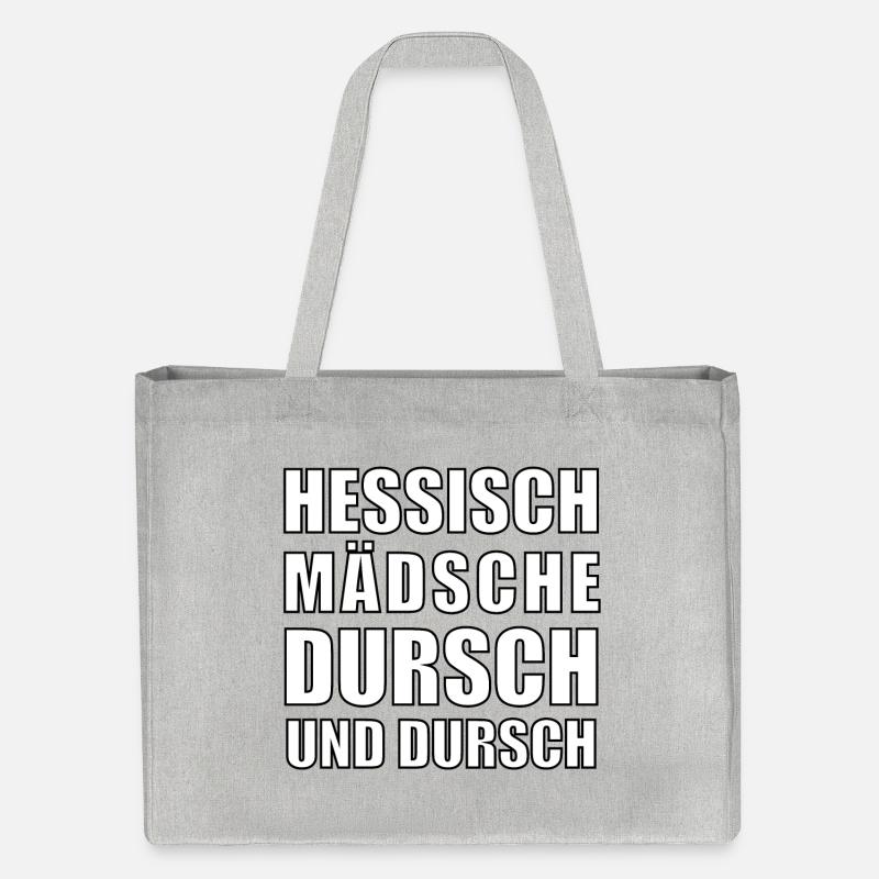 hessisch Mädsche - Stanley/Stella recycelter Shopping Bag - Grau meliert