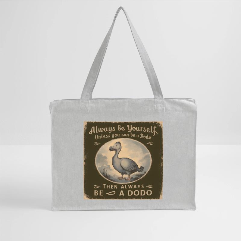 Sei Du selbst oder sei ein Dodo Vintage Design Stanley/Stella recycelter Shopping Bag