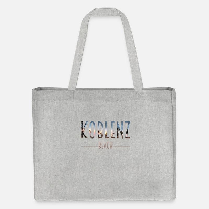 Koblenz Beach - Stanley/Stella recycelter Shopping Bag - Grau meliert