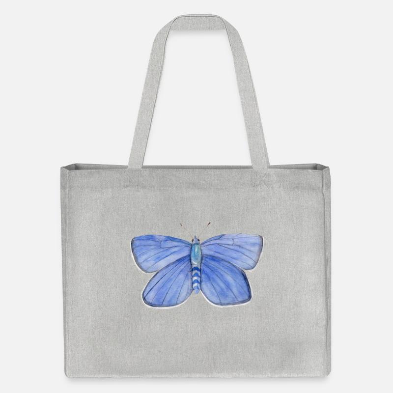 Bleu Papillon - Cabas recyclé Stanley/Stella - gris chiné