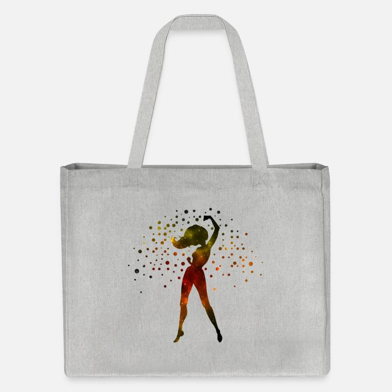 Galaxy Strong Pose - Stanley/Stella recycelter Shopping Bag - Grau meliert