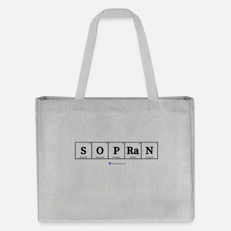 Soprano (light fabrics) - Stanley/Stella Recycled Shopping Bag - heather grey