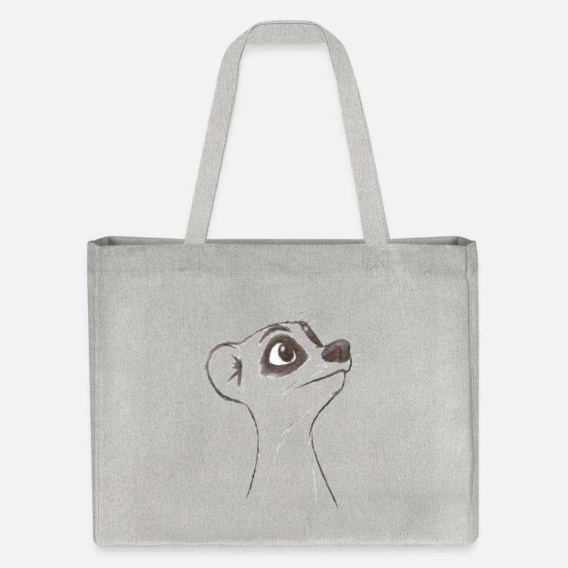 Suricate d’interrogation - Cabas recyclé Stanley/Stella - gris chiné