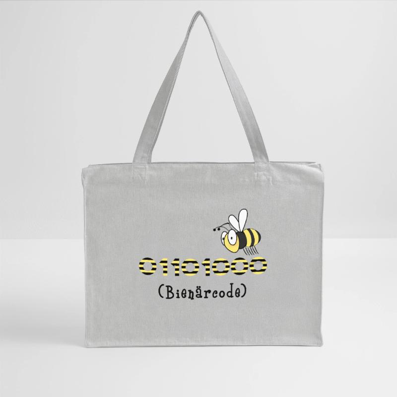 Binary code bee code computer science gift honey Stanley/Stella Recycled Shopping Bag