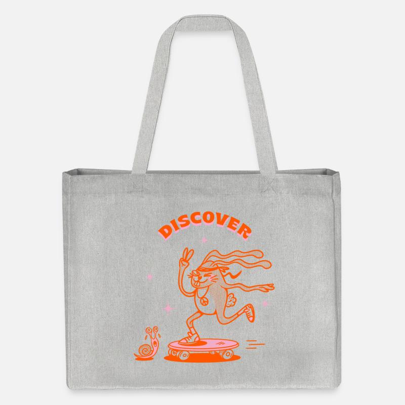 Let's discover with Groovy Bunny ! - Cabas recyclé Stanley/Stella - gris chiné