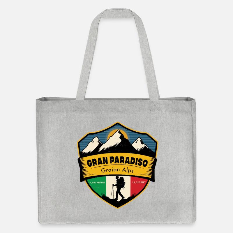 Gran Paradiso, 4,061 m ,Graian Alps, Italy - Cabas recyclé Stanley/Stella - gris chiné