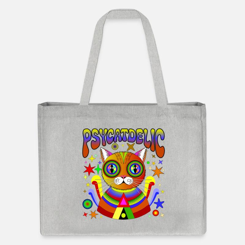 PSYCATDELIC - Stanley/Stella Recycled Shopping Bag - heather grey