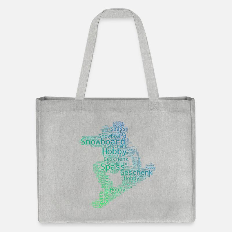 Déclaration pour tous les snowboardeurs - Cabas recyclé Stanley/Stella - gris chiné