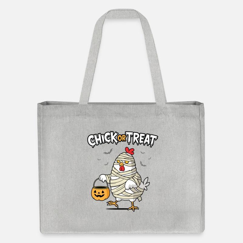 Küken oder Leckerli - Stanley/Stella recycelter Shopping Bag - Grau meliert