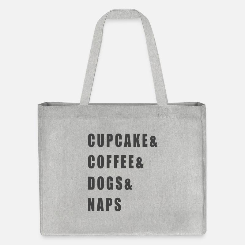 Dicton de cupcake - Chiens - Cabas recyclé Stanley/Stella - gris chiné