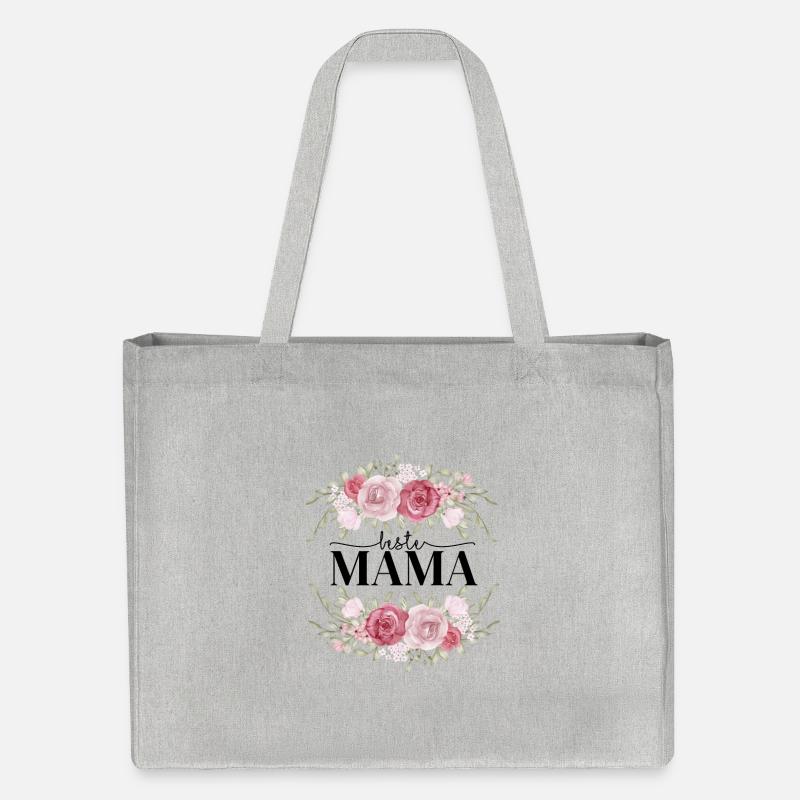 Beste Mama - Stanley/Stella recycelter Shopping Bag - Grau meliert