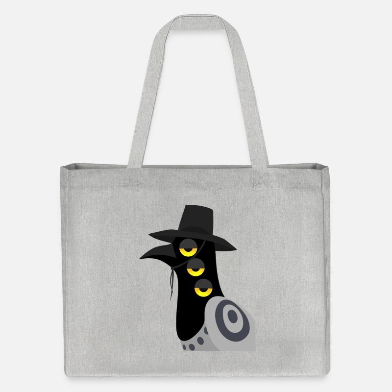 Dämonischer Vogel skeptisch - Stanley/Stella recycelter Shopping Bag - Grau meliert