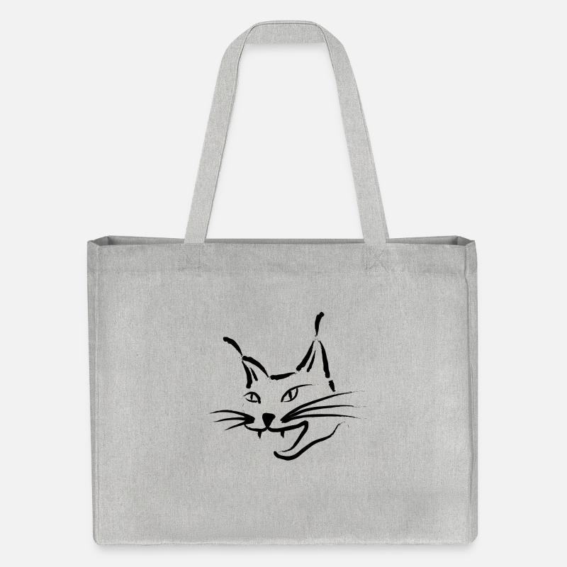 Chat Lynx chat sauvage - Cabas recyclé Stanley/Stella - gris chiné