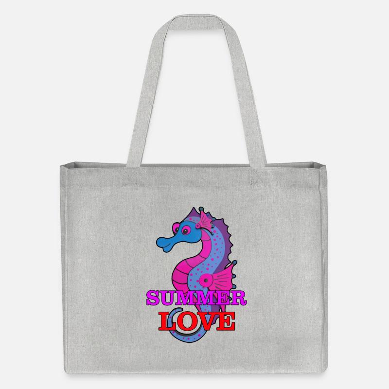 Hippocampe - Cabas recyclé Stanley/Stella - gris chiné