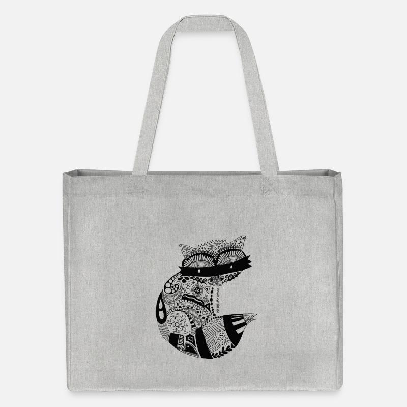 Waschbär - Stanley/Stella recycelter Shopping Bag - Grau meliert
