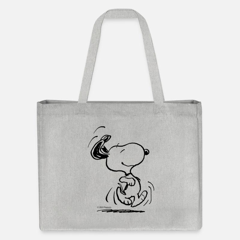 Peanuts Snoopy En Hâte - Cabas recyclé Stanley/Stella - gris chiné