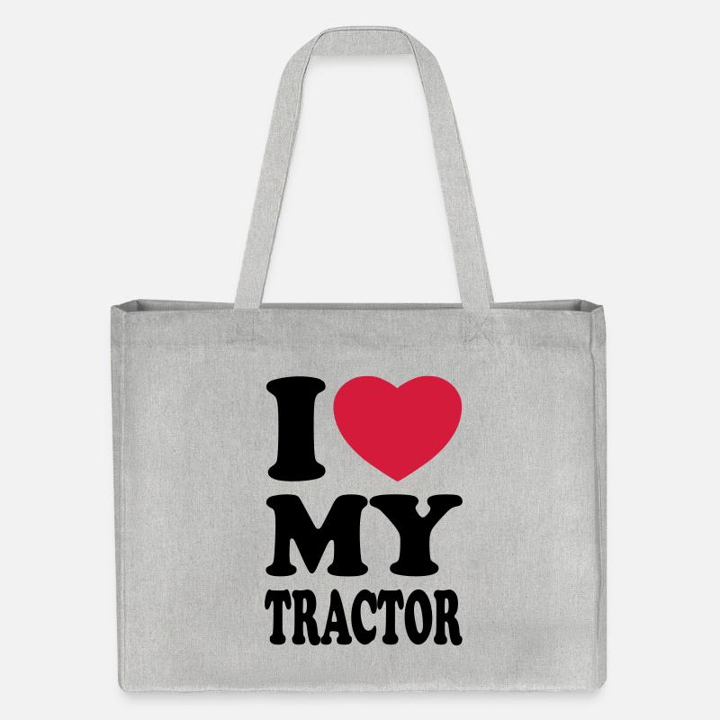 I love my tractor - Cabas recyclé Stanley/Stella - gris chiné