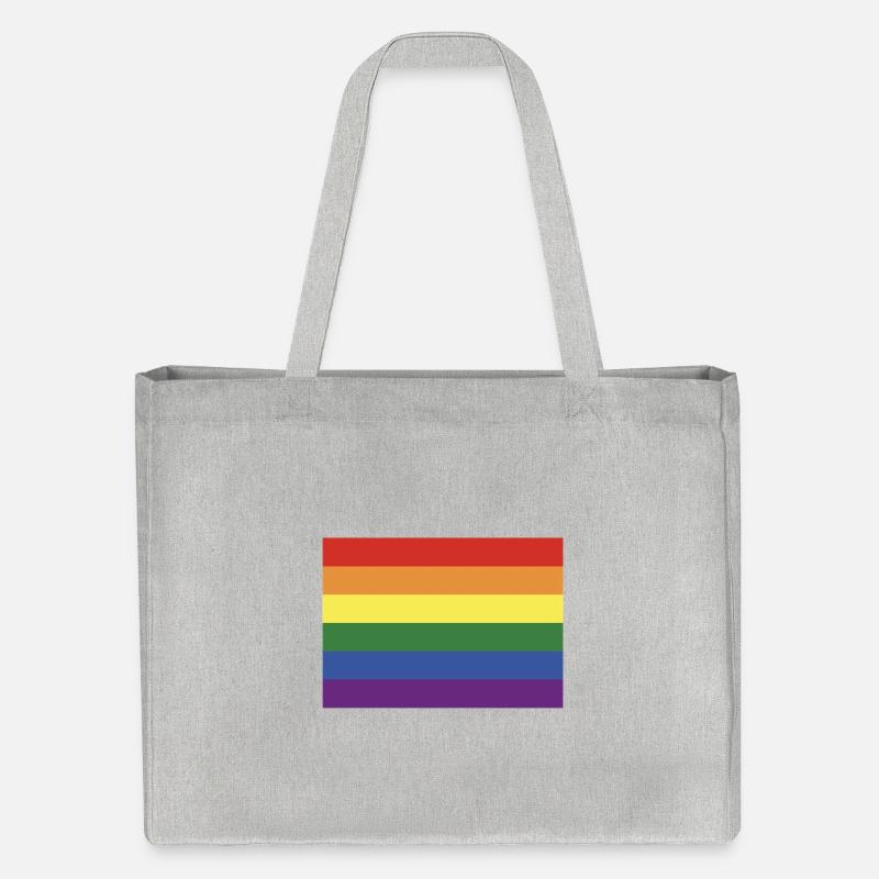 Le drapeau LGBT+ - Cabas recyclé Stanley/Stella - gris chiné