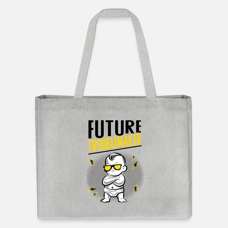 Future Troublemaker Baby Design - Cabas recyclé Stanley/Stella - gris chiné
