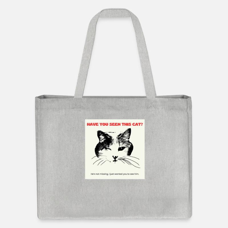 Avez-vous vu ce chat - Cabas recyclé Stanley/Stella - gris chiné