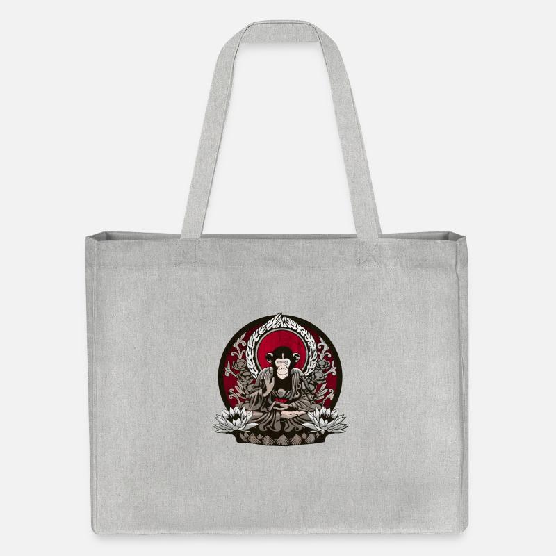 zen monkey - Cabas recyclé Stanley/Stella - gris chiné