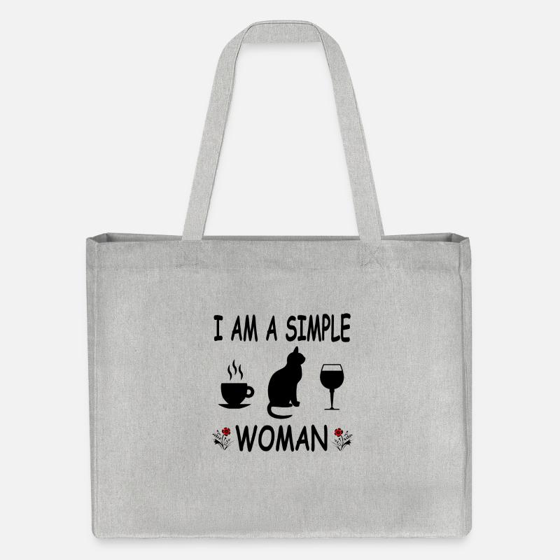 Chat - Cabas recyclé Stanley/Stella - gris chiné