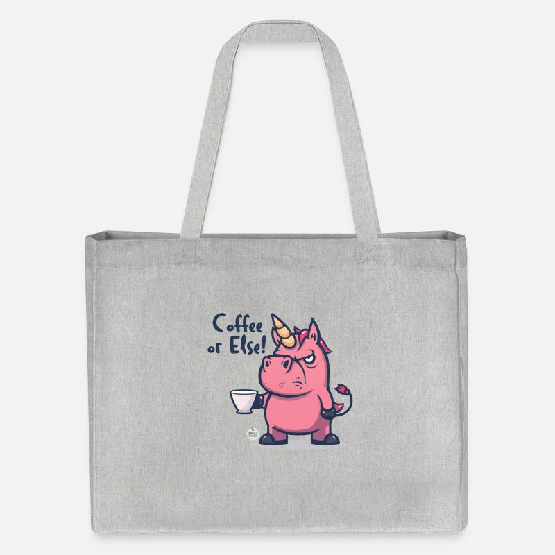 Kaffee hin oder her! - Stanley/Stella recycelter Shopping Bag - Grau meliert