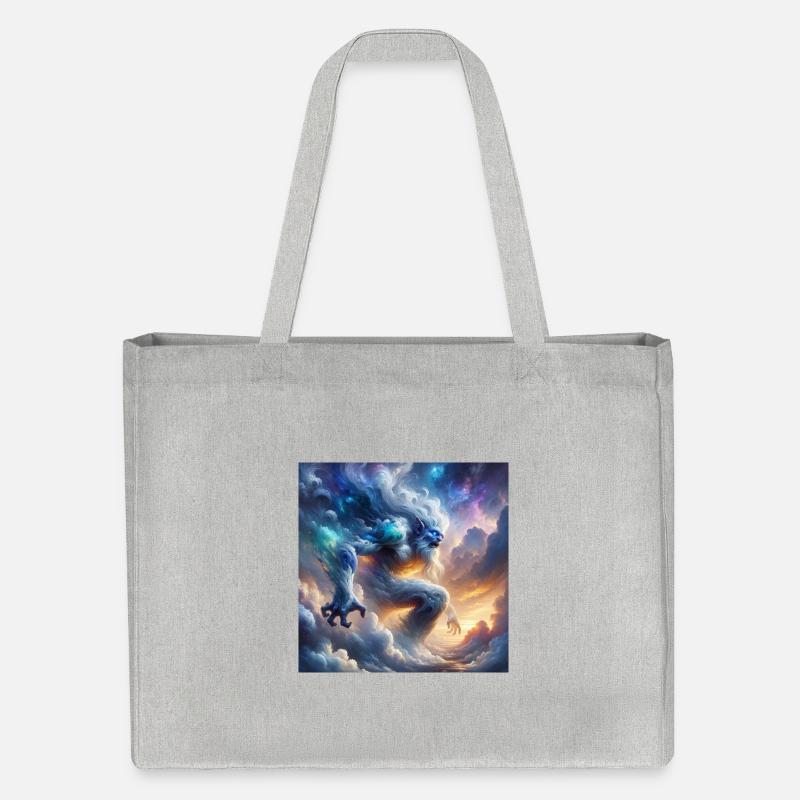 Troll dans les nuages - Cabas recyclé Stanley/Stella - gris chiné