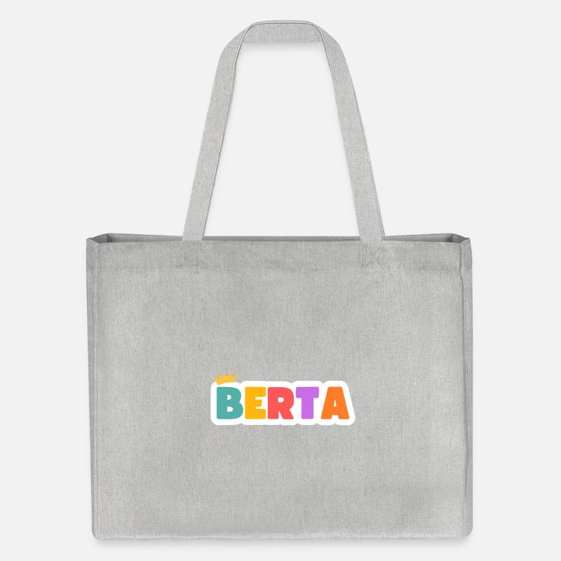 Berta! Customizable - Stanley/Stella Recycled Shopping Bag - heather grey