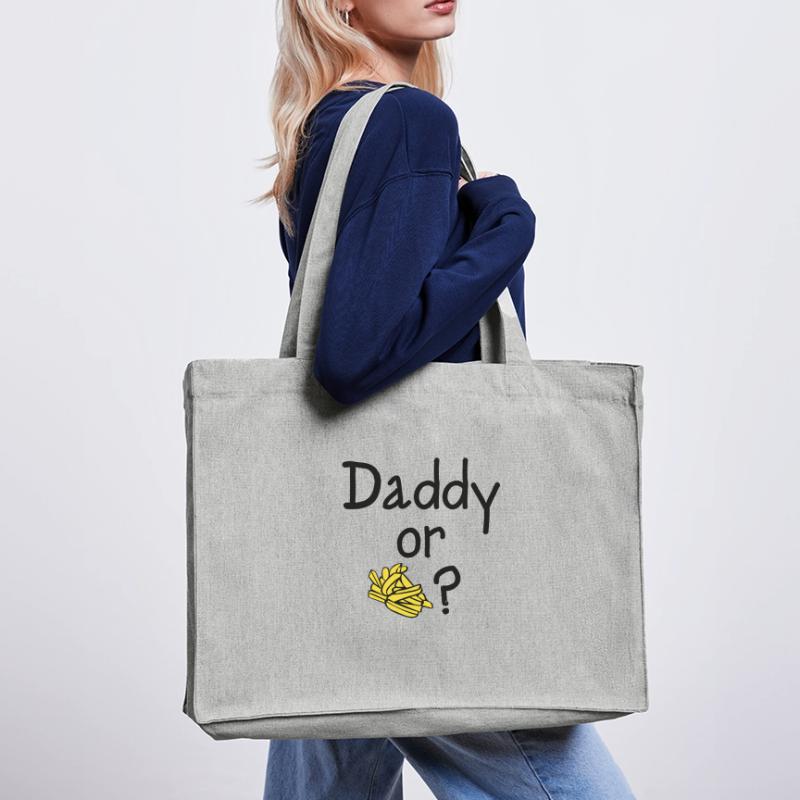 Daddy oder Chips? Stanley/Stella recycelter Shopping Bag